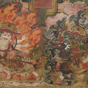 A 'Padmasambhava' thangka, Tibet, 18/19th C. — 照片 4