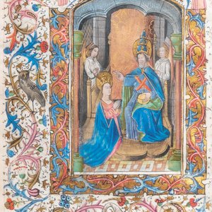 A page from an illuminated book of hours, probably Flanders, 15th C. — photo 3