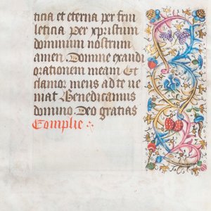 A page from an illuminated book of hours, probably Flanders, 15th C. — photo 4
