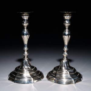 A pair of Belgian silver candlesticks, probably Mons, 2nd half 18th C. — 照片 3