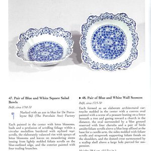 A pair of blue and white Dutch Delft wall sconces, 18th C. — foto 4