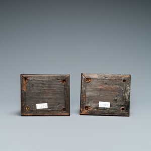 A pair of boxwood busts of a saint on an ebony veneer base, 17th C. — 照片 7