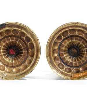 A pair of brass pricket candlesticks, 17th C. — photo 6