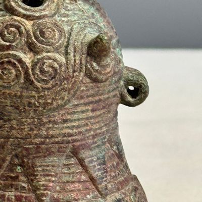 A pair of bronze bells for water buffalos, Cambodia, Batambang provence, Dong Son, 1st C. BC — foto 6