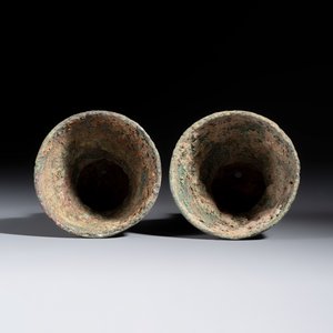A pair of bronze bells for water buffalos, Cambodia, Batambang provence, Dong Son, 1st C. BC — foto 7