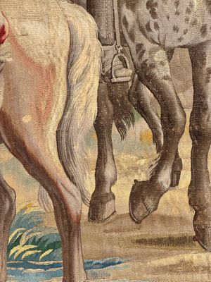 A pair of Brussels historical 'The Art of War' tapestries after Lambert De Hondt II, Judocus de Vos workshop, early 18th C. — photo 101