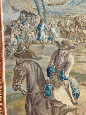 A pair of Brussels historical 'The Art of War' tapestries after Lambert De Hondt II, Judocus de Vos workshop, early 18th C. — photo 15