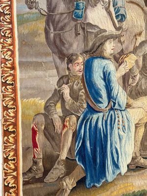 A pair of Brussels historical 'The Art of War' tapestries after Lambert De Hondt II, Judocus de Vos workshop, early 18th C. — photo 29