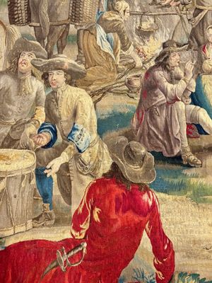 A pair of Brussels historical 'The Art of War' tapestries after Lambert De Hondt II, Judocus de Vos workshop, early 18th C. — photo 31
