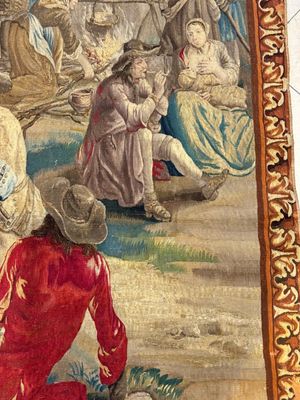 A pair of Brussels historical 'The Art of War' tapestries after Lambert De Hondt II, Judocus de Vos workshop, early 18th C. — photo 32