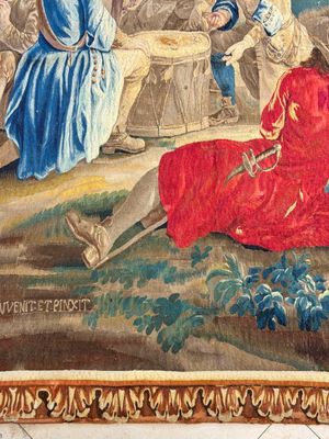 A pair of Brussels historical 'The Art of War' tapestries after Lambert De Hondt II, Judocus de Vos workshop, early 18th C. — photo 41