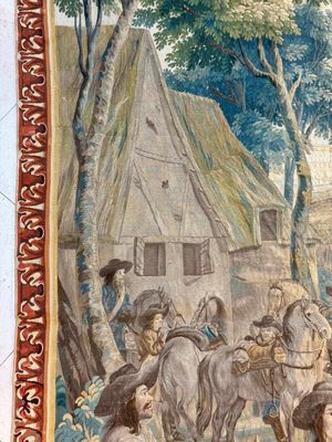 A pair of Brussels historical 'The Art of War' tapestries after Lambert De Hondt II, Judocus de Vos workshop, early 18th C. — photo 69