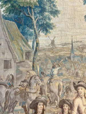 A pair of Brussels historical 'The Art of War' tapestries after Lambert De Hondt II, Judocus de Vos workshop, early 18th C. — photo 70