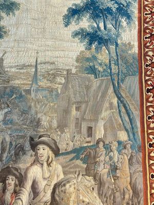 A pair of Brussels historical 'The Art of War' tapestries after Lambert De Hondt II, Judocus de Vos workshop, early 18th C. — photo 71
