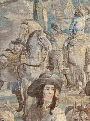 A pair of Brussels historical 'The Art of War' tapestries after Lambert De Hondt II, Judocus de Vos workshop, early 18th C. — photo 74