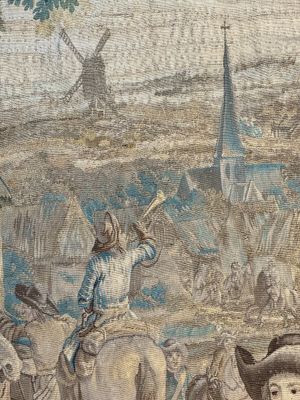 A pair of Brussels historical 'The Art of War' tapestries after Lambert De Hondt II, Judocus de Vos workshop, early 18th C. — photo 75