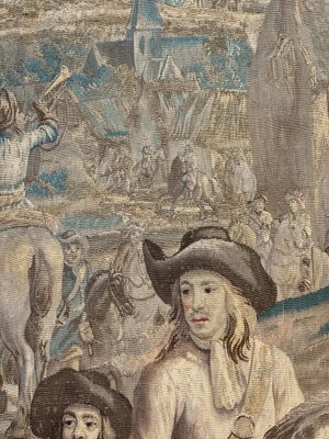 A pair of Brussels historical 'The Art of War' tapestries after Lambert De Hondt II, Judocus de Vos workshop, early 18th C. — photo 76