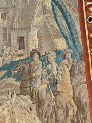 A pair of Brussels historical 'The Art of War' tapestries after Lambert De Hondt II, Judocus de Vos workshop, early 18th C. — photo 78