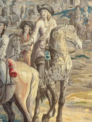 A pair of Brussels historical 'The Art of War' tapestries after Lambert De Hondt II, Judocus de Vos workshop, early 18th C. — photo 81