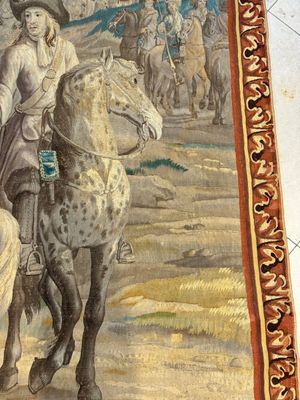 A pair of Brussels historical 'The Art of War' tapestries after Lambert De Hondt II, Judocus de Vos workshop, early 18th C. — photo 82