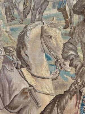 A pair of Brussels historical 'The Art of War' tapestries after Lambert De Hondt II, Judocus de Vos workshop, early 18th C. — photo 84
