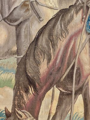 A pair of Brussels historical 'The Art of War' tapestries after Lambert De Hondt II, Judocus de Vos workshop, early 18th C. — photo 86