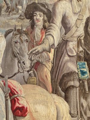 A pair of Brussels historical 'The Art of War' tapestries after Lambert De Hondt II, Judocus de Vos workshop, early 18th C. — photo 89