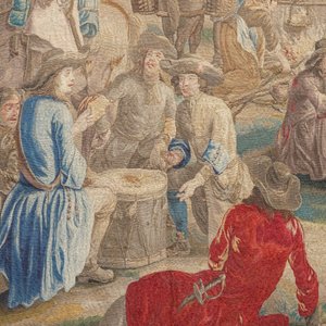 A pair of Brussels historical 'The Art of War' tapestries after Lambert De Hondt II, Judocus de Vos workshop, early 18th C. — photo 4