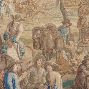 A pair of Brussels historical 'The Art of War' tapestries after Lambert De Hondt II, Judocus de Vos workshop, early 18th C. — photo 5