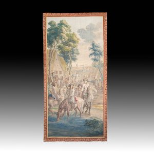 A pair of Brussels historical 'The Art of War' tapestries after Lambert De Hondt II, Judocus de Vos workshop, early 18th C. — photo 7