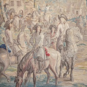 A pair of Brussels historical 'The Art of War' tapestries after Lambert De Hondt II, Judocus de Vos workshop, early 18th C. — photo 8