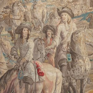 A pair of Brussels historical 'The Art of War' tapestries after Lambert De Hondt II, Judocus de Vos workshop, early 18th C. — photo 9