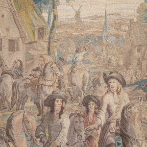 A pair of Brussels historical 'The Art of War' tapestries after Lambert De Hondt II, Judocus de Vos workshop, early 18th C. — photo 10
