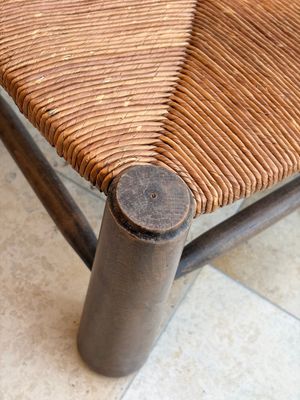 A pair of chairs in oak and straw, attributed to Charles Dudouyt — 照片 22