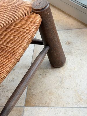 A pair of chairs in oak and straw, attributed to Charles Dudouyt — 照片 24