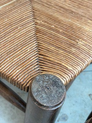 A pair of chairs in oak and straw, attributed to Charles Dudouyt — 照片 8