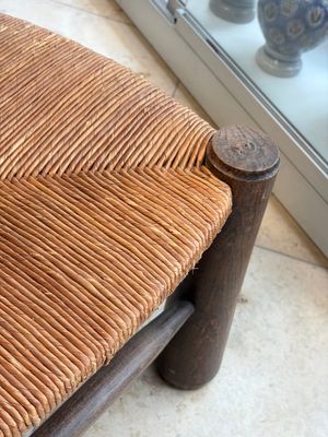 A pair of chairs in oak and straw, attributed to Charles Dudouyt — foto 21