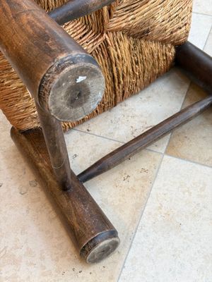 A pair of chairs in oak and straw, attributed to Charles Dudouyt — foto 29