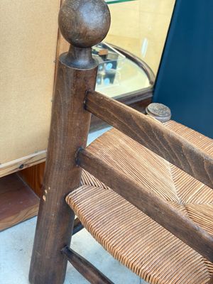 A pair of chairs in oak and straw, attributed to Charles Dudouyt — foto 10