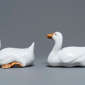 A pair of Chinese blanc de Chine models of geese, Republic, 20th C. — photo 5