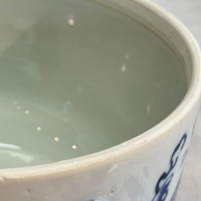 A pair of Chinese blue and white 'Antiquities' warming bowls with covers — photo 50