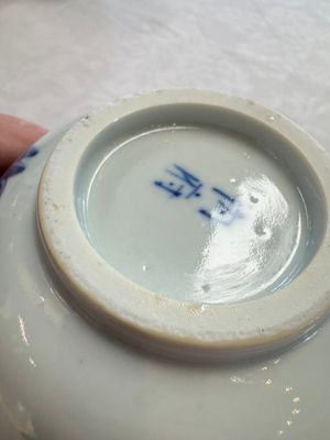 A pair of Chinese blue and white 'Bleu de Hue' bowls with phoenix and scroll design, Noi Phu 內府 mark, 19th C. — photo 22