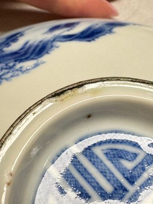 A pair of Chinese blue and white 'Bleu de Hue' covered bowls with landscape design, Phong Vu Quy Chu 風雨歸舟 marks, 19th C. — photo 23