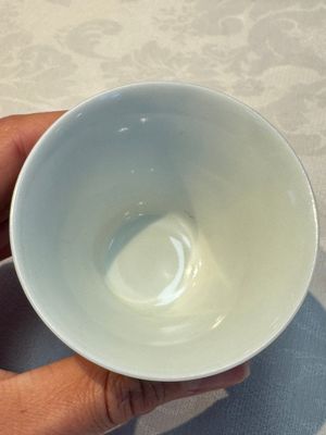 A pair of Chinese blue and white 'Bleu de Hue' cups with zodiac animals, Noi Phu 內府 mark, 19th C. — foto 7