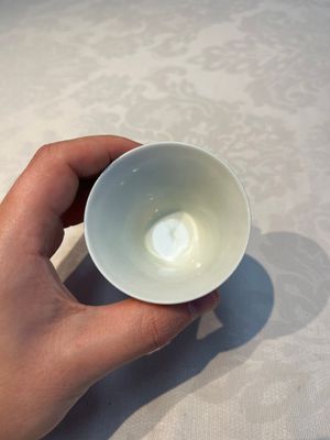 A pair of Chinese blue and white 'Bleu de Hue' 'Dragon' cups, Nhuoc Tham Tran Tang 若深珍藏 mark, 19th C. — photo 16
