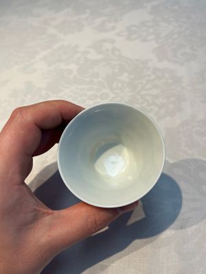 A pair of Chinese blue and white 'Bleu de Hue' 'Dragon' cups, Nhuoc Tham Tran Tang 若深珍藏 mark, 19th C. — photo 6