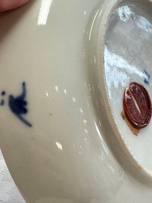 A pair of Chinese blue and white 'Bleu de Hue' plates with lotus design, Phi Khanh An Duong 慶恩堂費 mark, 19th C. — photo 21