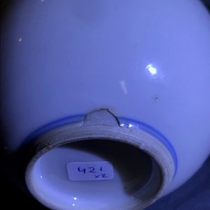 A pair of Chinese blue and white bottle vases with qilins, Kangxi — 照片 6
