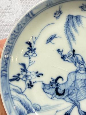A pair of Chinese blue and white 'Ca Mau' shipwreck tea bowls and saucers — photo 25