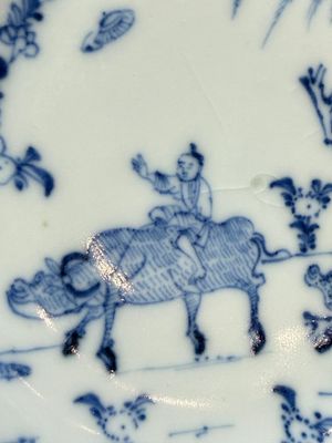 A pair of Chinese blue and white 'Ca Mau' shipwreck tea bowls and saucers — photo 33